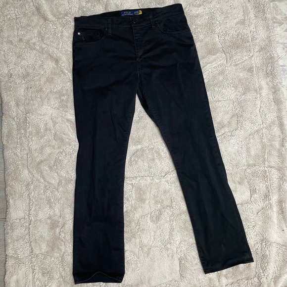 Polo Ralph Lauren Other - Polo Ralph Lauren Mens Varick Slim Straight Pants Black 34x30Chino Jeans